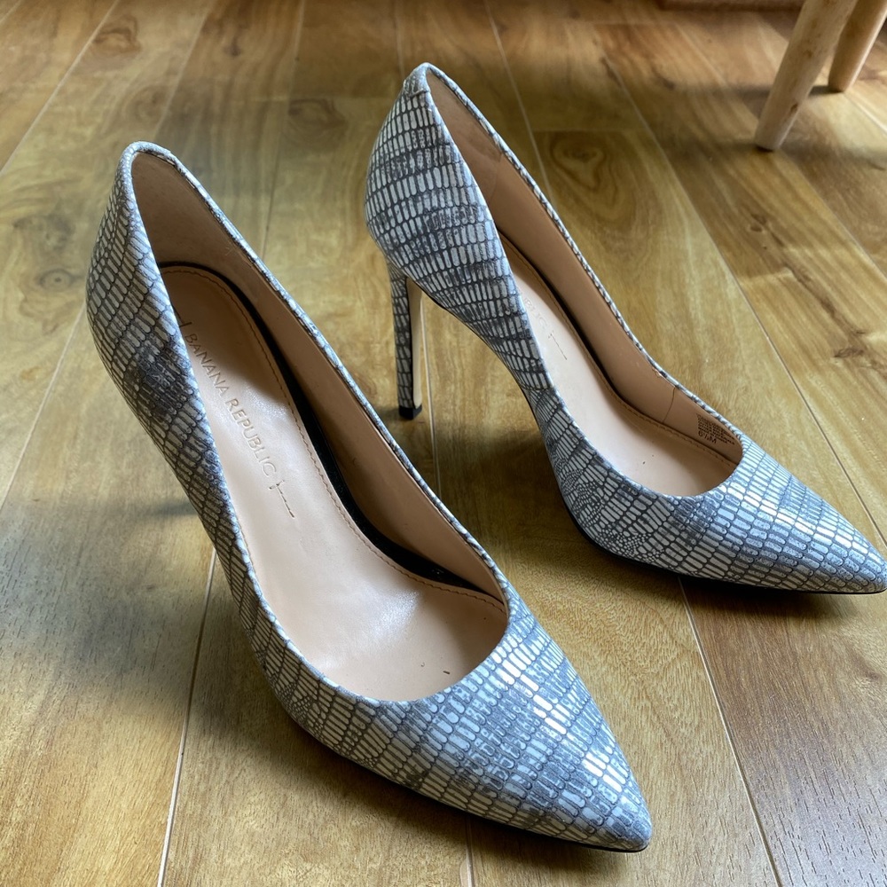 Banana Republic Pumps Faux Snake Skin